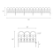 Nature Spring Set of 5 Metal Garden Fencing Panels for Iris Decorative Edging Flower Beds and Landscaping, Black 714020SZE - alternate 3